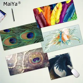 

Maiya Vintage Cool Feather Art Keyboards Mat Rubber Gaming mousepad Desk Mat Free Shipping Large Mouse Pad Keyboards Mat