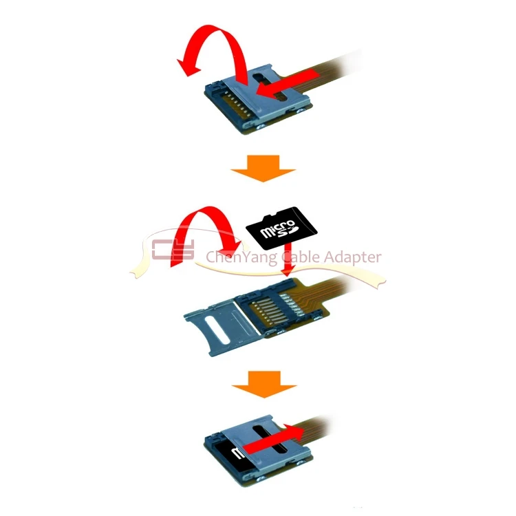 Micro SD TF Комплект приглашений для мужчин и женщин расширение мягкий плоский fpc-кабель удлинитель 10 см