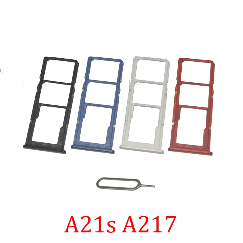 

Sim Card Tray Slot For Samsung Galaxy A21s A217F A217M A217N A217 Original Phone New Black SIM Micro SD Card Holder Adapter