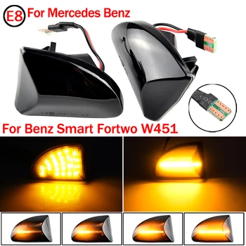 

2pcs Amber Dynamic LED Marker Light For Mercedes Benz Smart Fortwo W451 Coupe Cabrio Side Turn Signal Light 12V Accessories