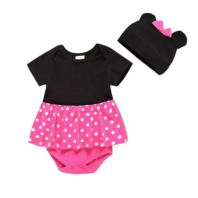 Подростковый комбинезон для близнецов, для новорожденных, смешной стиль, Микки и Минни, комбинезон с шапочкой для маленьких девочек, костюм для маленьких мальчиков, наряды для новорожденных девочек - Цвет: R30074-3