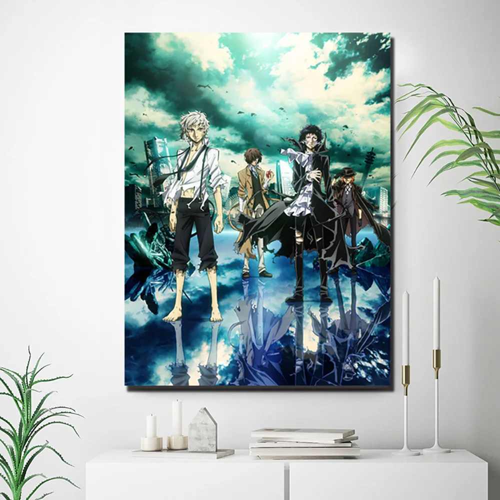 Home Decor 5D Diamond Embroidery Bungou Stray Dogs Painting Full Square Drill Japan Anime Role Cross Stitch Picture Wall Sticker | Дом и сад