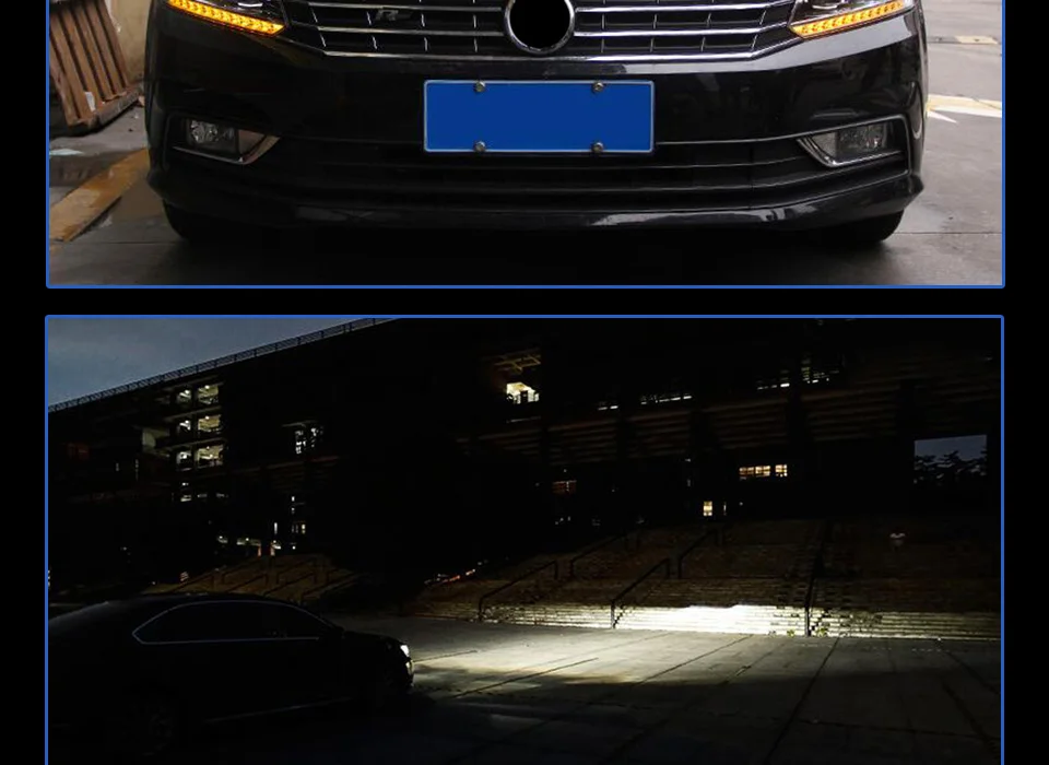 Автомобильный Стайлинг для VW Passat фары- США Америка Passat светодиодный фары DRL стекло фары HID Xenon bi xenon