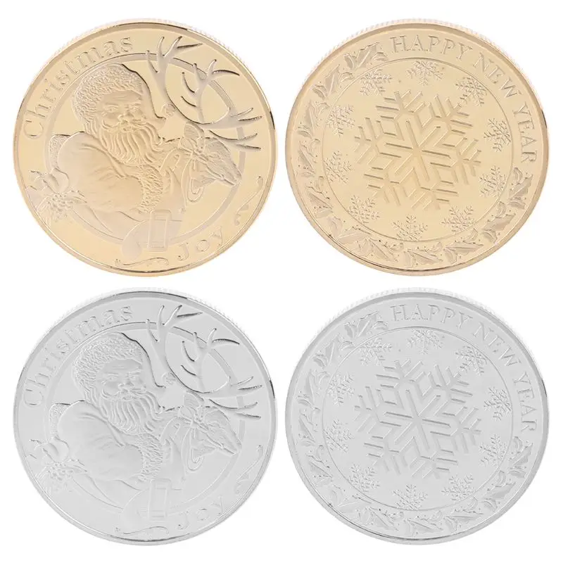 

Christmas Commemorative Decorative Coin Souvenir Interior Desktop Decorations Coin Collection
