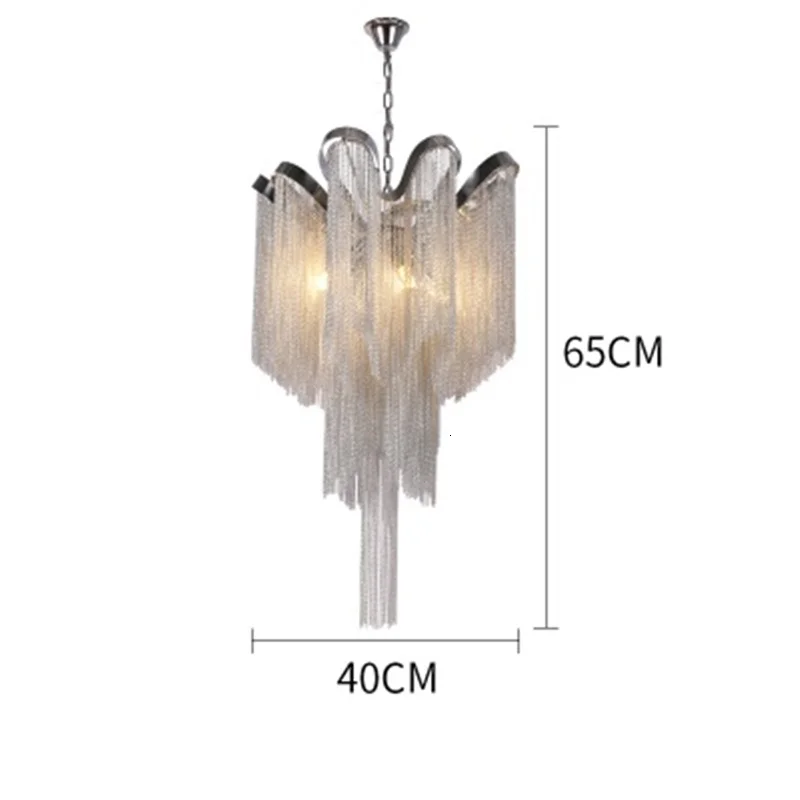 Нордическая кисточка, цепочка, подвеска светильник для дома Luces Led Decoracion серебристый подвесной светильник с бахромой