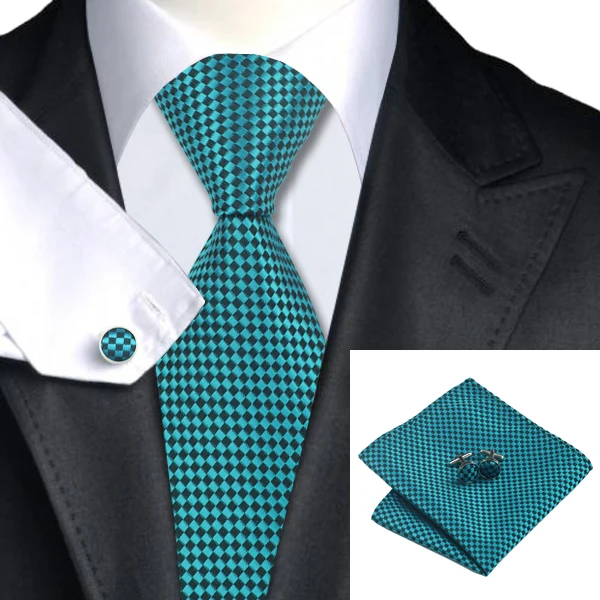 SN-1748, Hi-Tie, мужской галстук, шелковый галстук, высокое качество, золотой, красный, синий, розовый, одноцветные галстуки для мужчин, Свадебная вечеринка, деловой носовой платок, запонки - Цвет: C-861