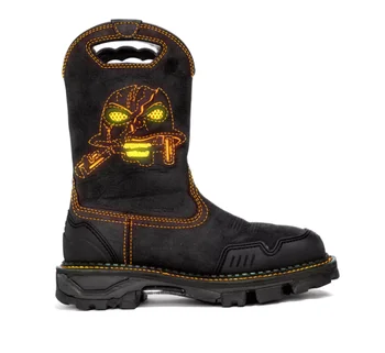 

Elegant Fashionable Rock Cowboy Boots Pu Leather Handmade Buckle Formal Stylish Low Heel Motorcycle Zapatos De Hombre 4M857