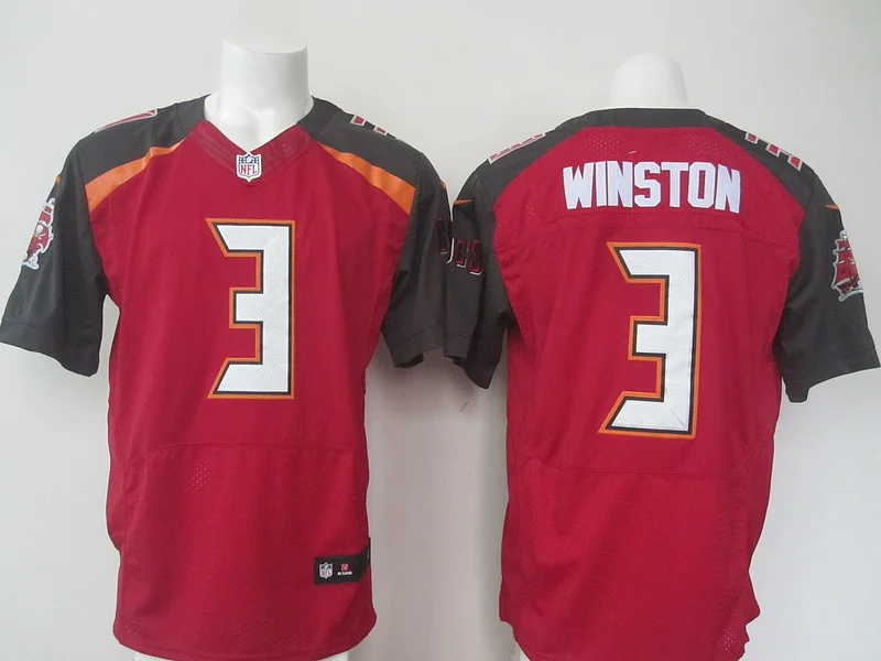 Черный Stitiched,Tampa Bay s Jameis Winston Doug Martin Darrelle Revis Dashon Goldson Gerald McCoy Vernon Hargreaves III Jersey - Цвет: Черный