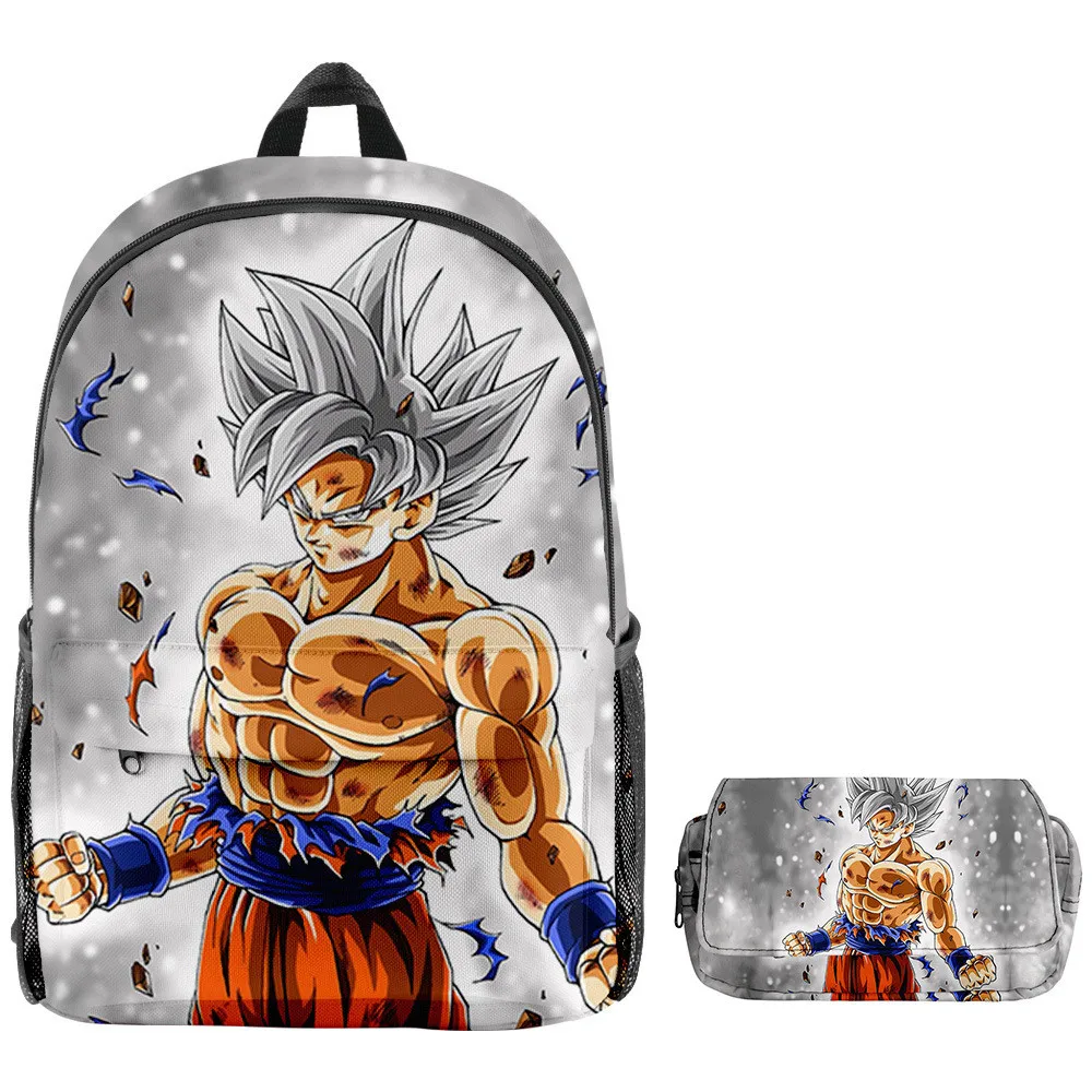 Mochila de Goku para adolescentes y niños, morral escolar de Anime japonés  para chico, Vegeta, Rock - dragon ball