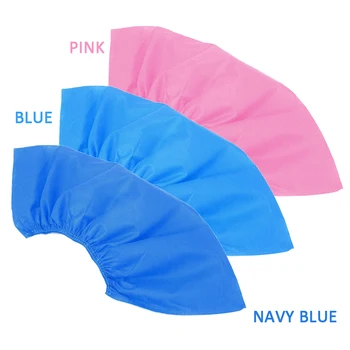 

100pcs Non-woven Disposable Shoe Covers Overshoes Isolation waterproof Anti Slip Cleaning Plastic Shoe Covers Boot Covers