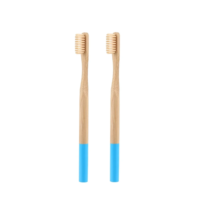 2pcs Blue 4/Redmi 2/1 шт. природный уголь бамбука Зубная щётка с зубные щетки с мягкой щетиной для жениха eco-friendly взрослых Зубная щётка для отбеливания зубов, зубные щетки - Цвет: 2pcs Blue