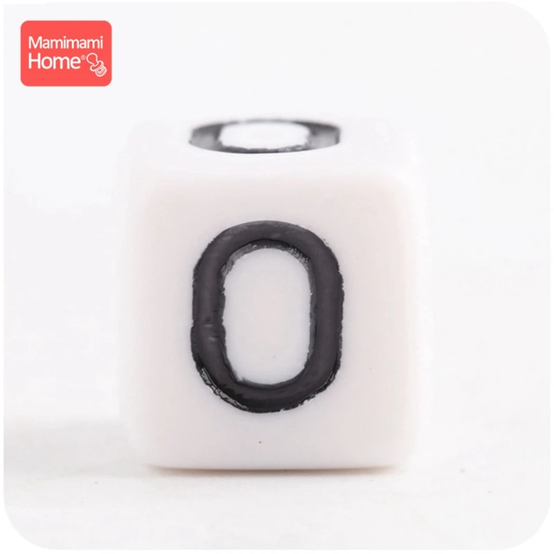 O Mamihome 100pc Силиконовые Бусины с буквами английские пищевые Силиконовые бусы для прорезывания зубов DIY цепочка для прорезывания зубов подарки Детские товары игрушка - Цвет: O