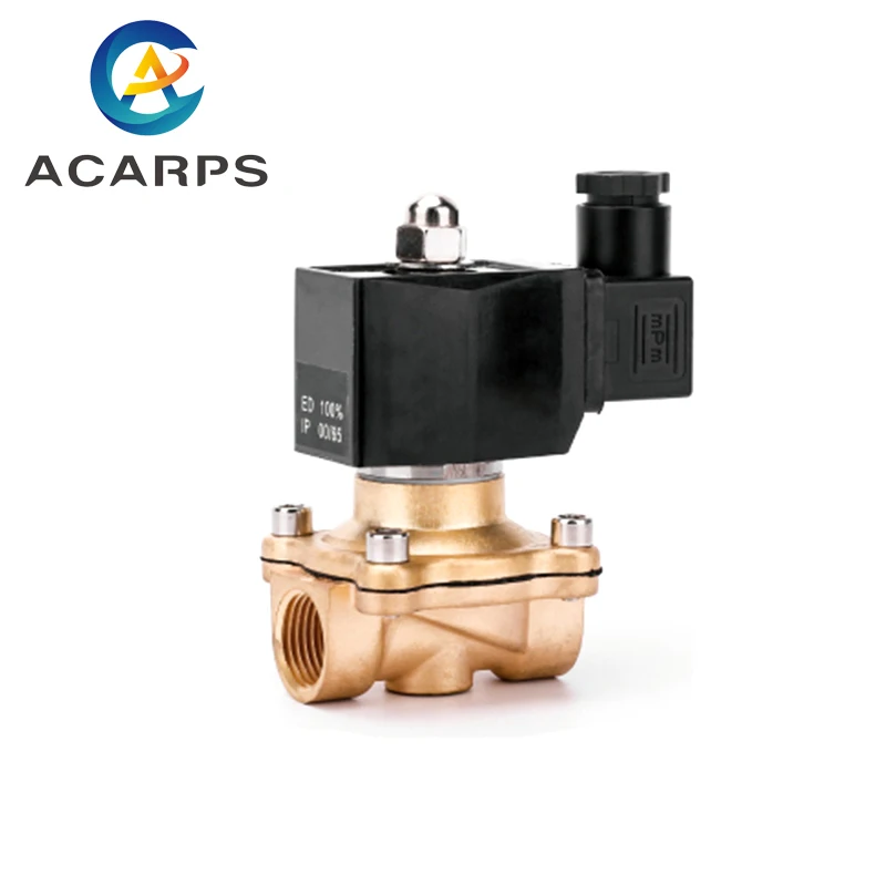 Válvula Solenoide Impermeável Ip65 de Vias Água 220v 12v 24v 110v Metal Fechado