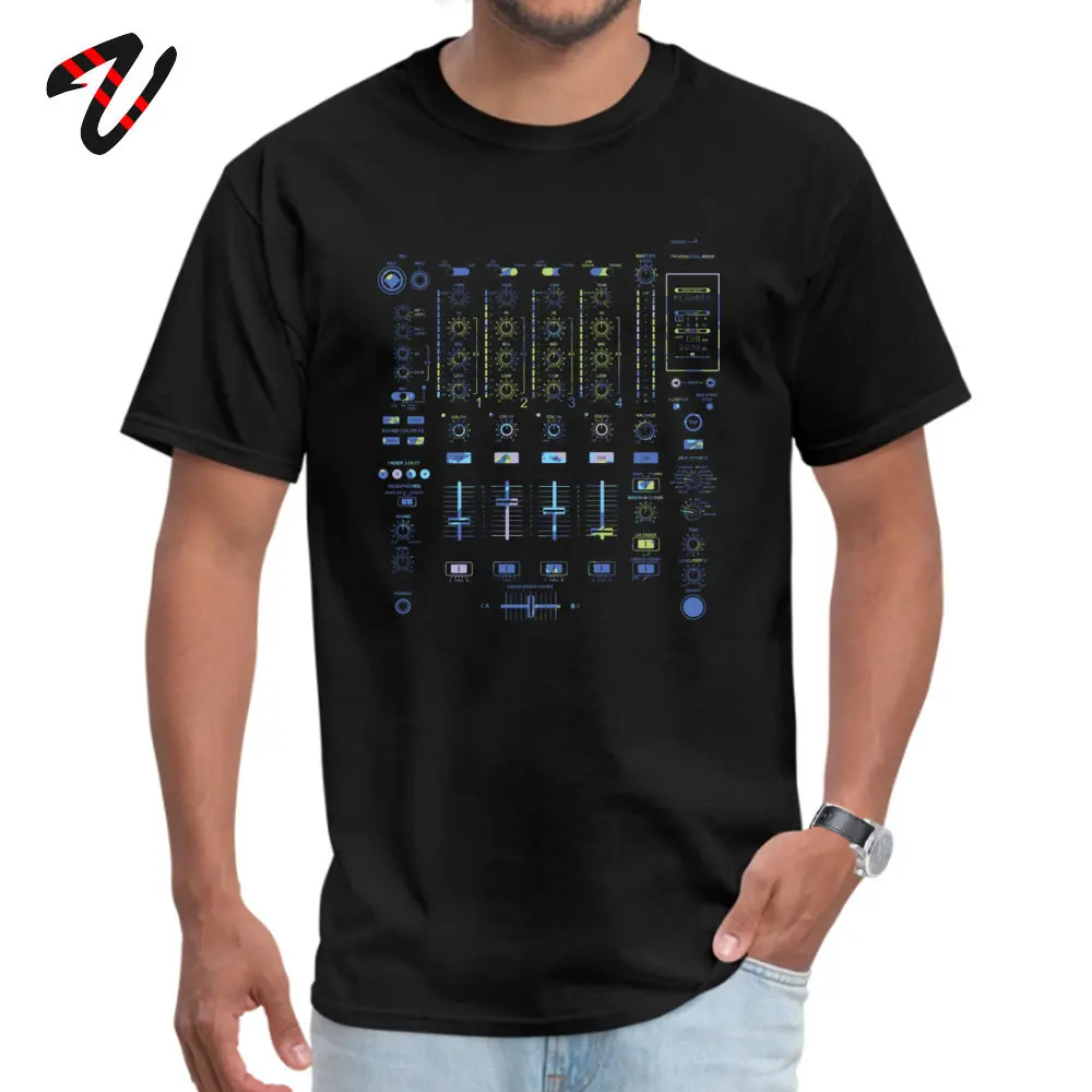 Tees DJMixer Lovers Day 2019 Popular Summer Short Sleeve Pure Cotton O-Neck Men T Shirts Summer Tee-Shirts Drop Shipping DJ_Mixer_6929 black
