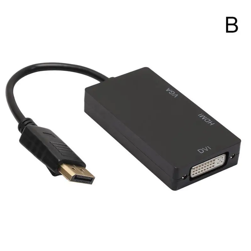 3 в 1 Дисплей Порт DP к HDMI DVI VGA Кабель-адаптер 4,7 Разъем конвертер проектор Ноутбук порт дисплей для ПК 1080P HDTV S2Q1