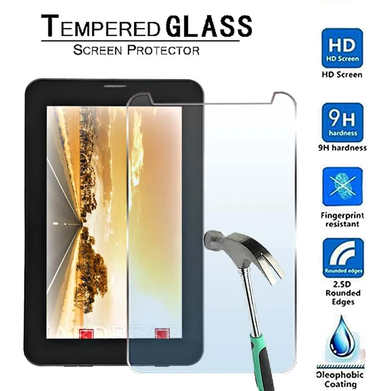 

For IRULU X7 7"-Premium Tablet 9H Tempered Glass Screen Protector Film Protector Guard Cover