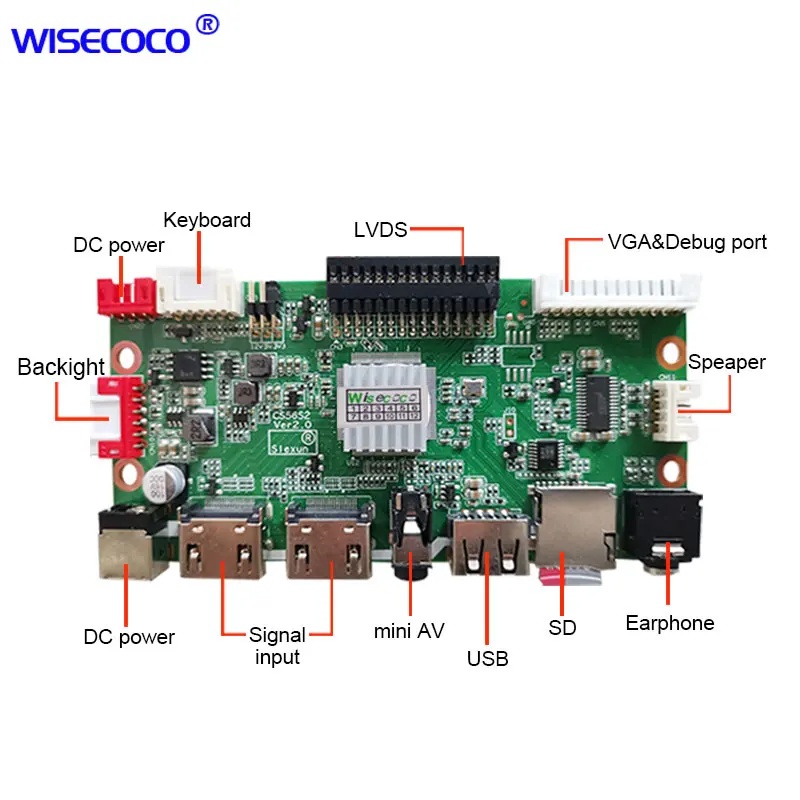 Wisecoco-luz Solar Tft Lcd Legível Ultra Ampla Tela de Toque Capacitiva Placa de Controle 12.3 1920x720 Hsd123kpw1 - Imagem 6