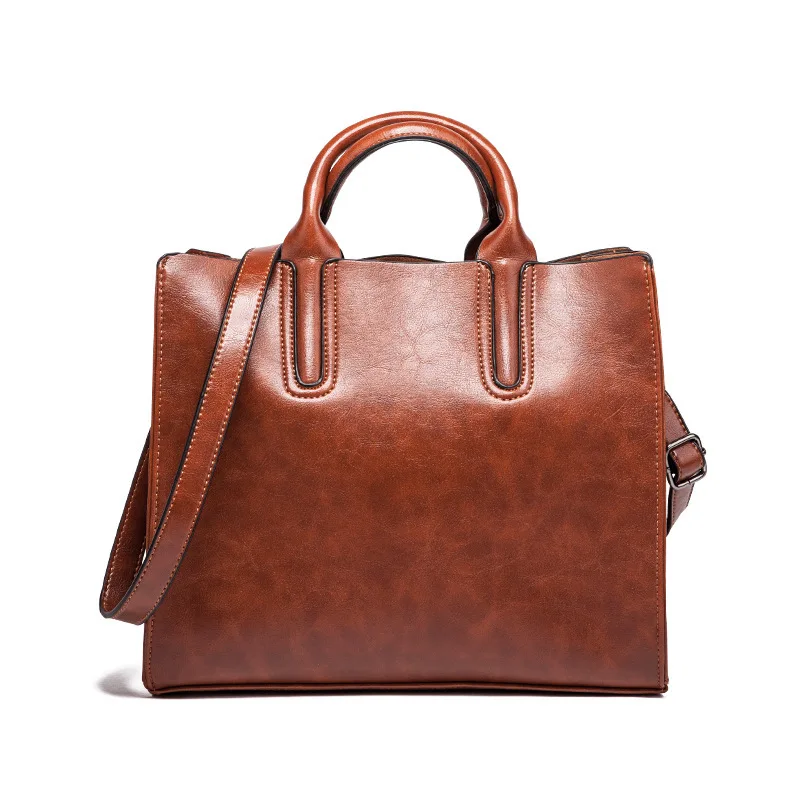 

New Style 2018 Spring Europe And America Fashion WOMEN'S Fashion Handbag Retro Hand Messenger Bag Simple Versatile Tote Bag