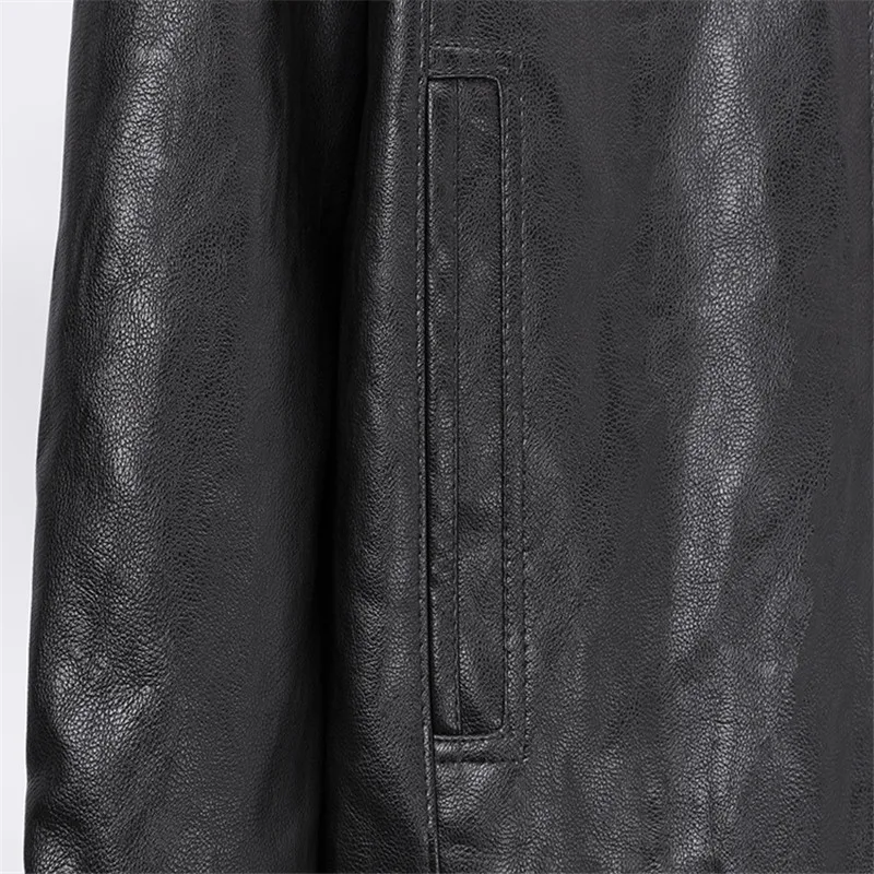 Promo Hooded Leather Jacket Brand Punk Steam Punk Design Style Motorcycle Biker Bomber Jackets Plus Size Coats Futro Meskie