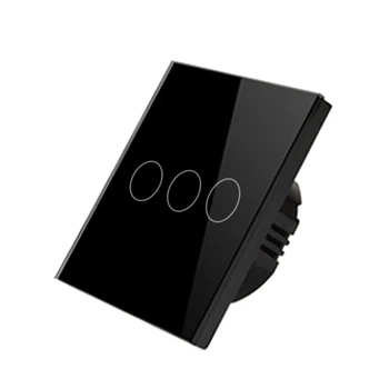 

1/2/3 Gang WiFi Smart Wall Switch RF433 Remote Control Glass Panel Light Switch
