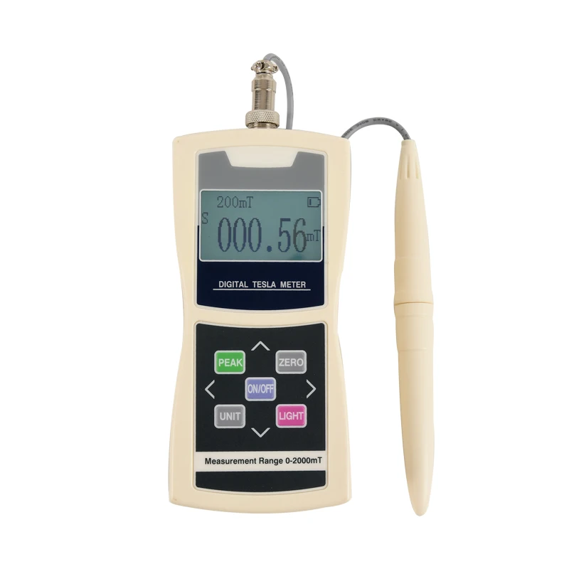 Digital Tesla Meter Magnetic Flux Meter Surface Magnetic Field Tester 5% Accuracy Handheld Permanent Magnet Gauss
