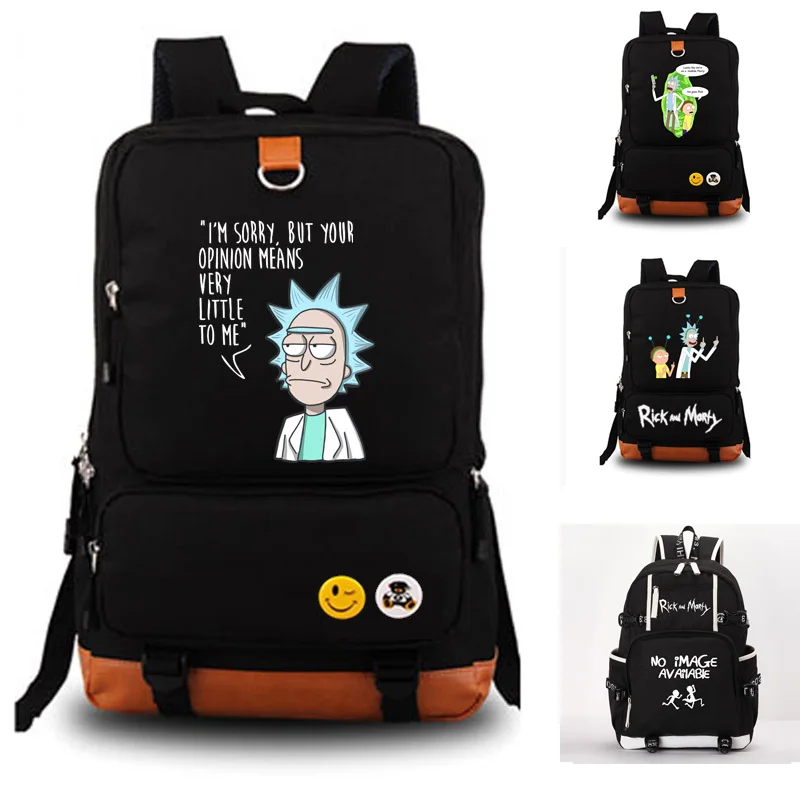 Rick y Morty mochila de la Escuela de la banda de Rock mochila de la  escuela del estudiante mochila de cuaderno mochila de ocio mochila diaria| Mochilas escolares| - AliExpress
