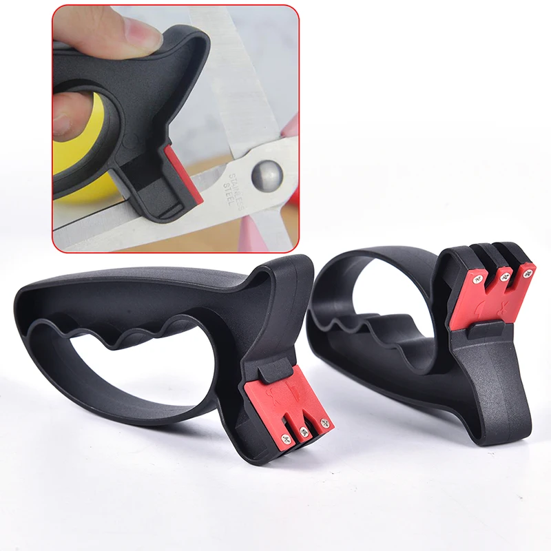 2 In 1 Hand-held Sharpener Knife Scissors Blade Sharpener Kitchen Cooking Tools knife sharpener kitchen knife sharpener knife sharpening stone diamond sharpening stone