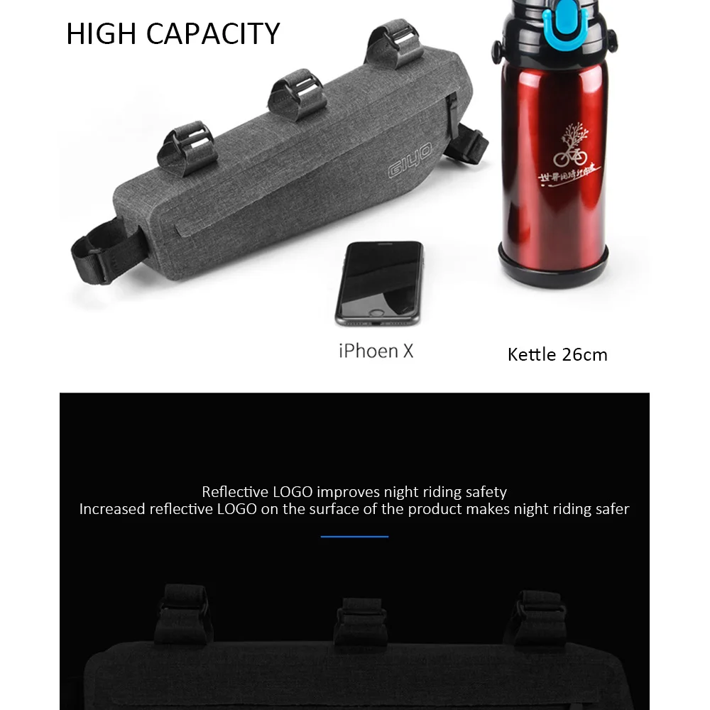 Cycling Bicycle Bags Tube Front Frame Bag Waterproof MTB Road Triangle bag Dirt-resistant Bike Accessories Bags crossbeam bag
