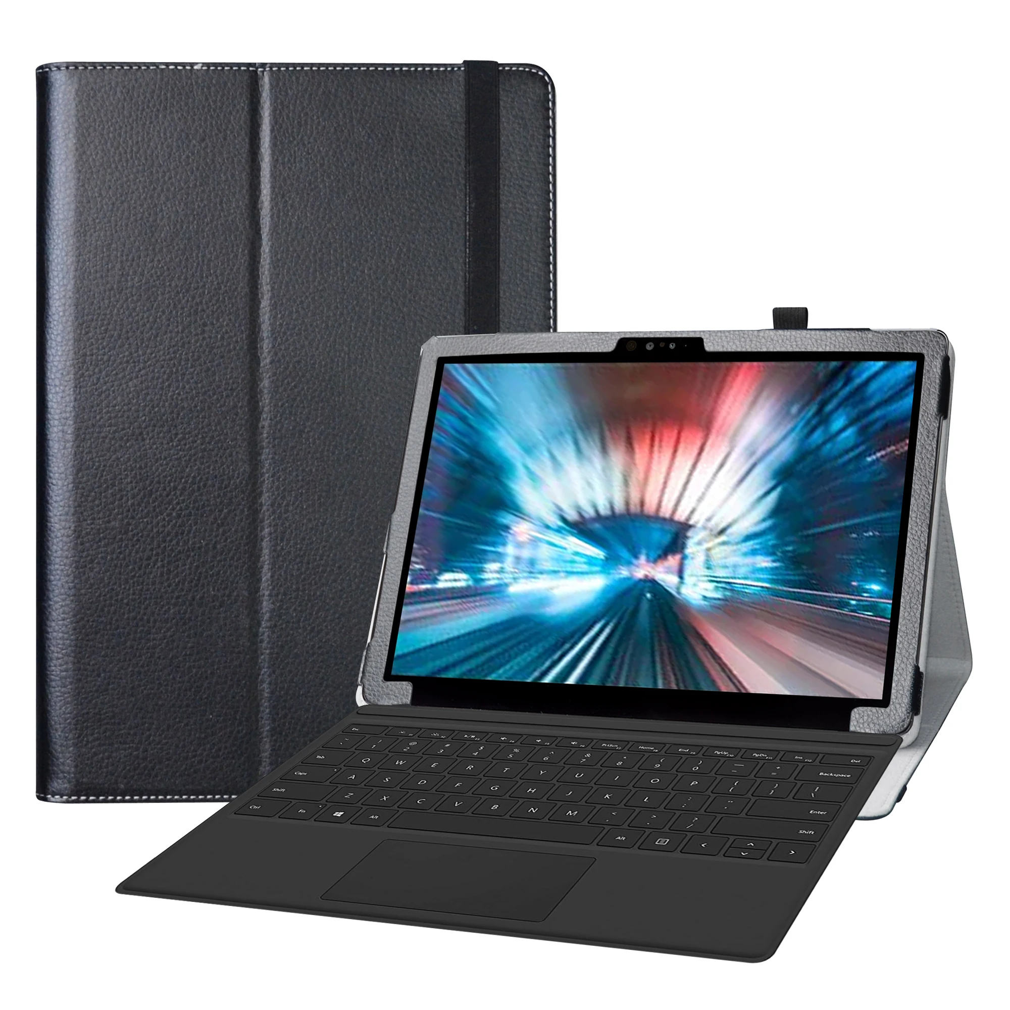 Capa Dobrável com Fecho Elástico Dell Latitude 7200 em Tablet Não Apto 7200 Laptop 123