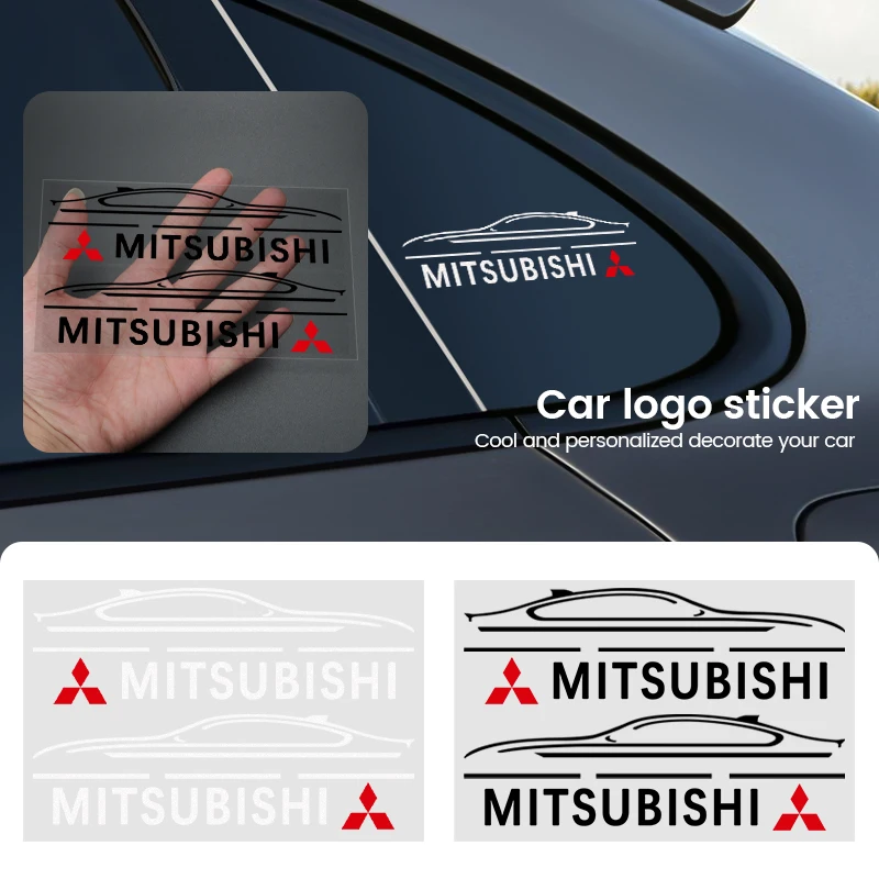 2 шт. автомобильные товары стикер на зеркало заднего вида в автомобиле для Mitsubishi