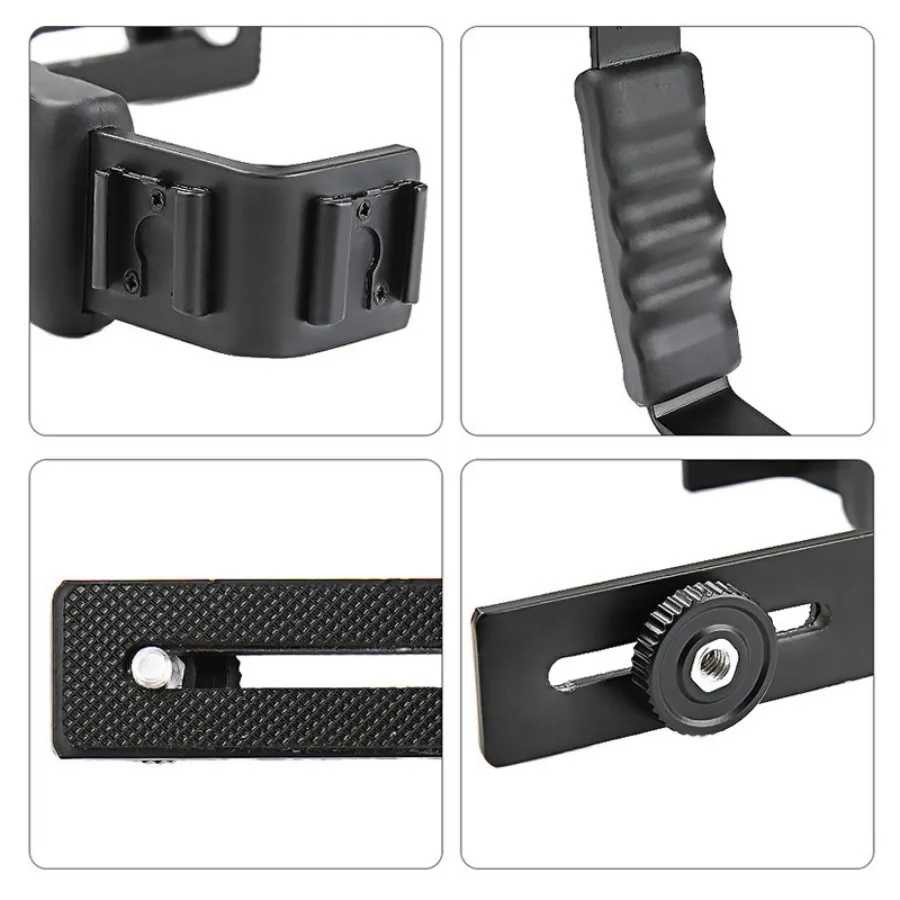 L-shaped Extended Holder Stabilizer Aluminium Alloy Holder for DJI OSMO Mobile3 OSMO Mobile 2 Zhiyun Smooth 4 Handheld Gimbal