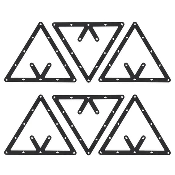 

6pcs/set 15ball Pool Table Thin Sticker Ball Holder Positioning Placing Replacement Storage Space Saving Billiard Rack Reusable