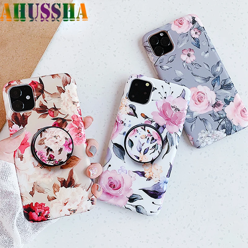 Holder Stand Case For iPhone 11 Pro Max 2019 Cover Skin IMD Silicone Phone Iphone X XS XR 7 8 6 S 6S Plus Coque |
