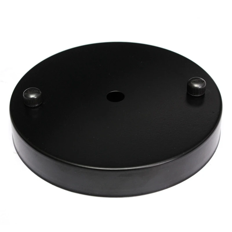Metallic Iron Socket Lamp Base Holder lamp bulb holder lamp holder lamp base led lamp base 100mm 120mm Ceiling Canopy Wall Sconce Mount LED Base Vintage Pendant Light Lamp Disc