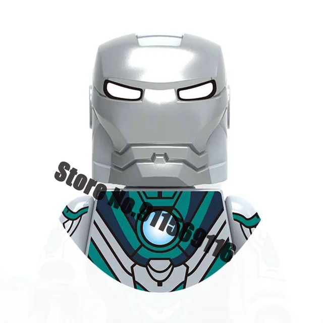 Superhero Iron Man Mark Building Blocks Bricks Tony Stark War Machine Ultron Action Figures Kids Toys Christmas Gifts H-X1224