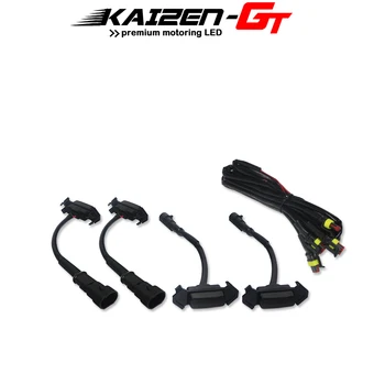 

4pcs Smoked Lens Amber / White LED Front Grille Light assemblies with Wiring Harness Kit For 16-up Toyota Tacoma w/TRD Pro Grill