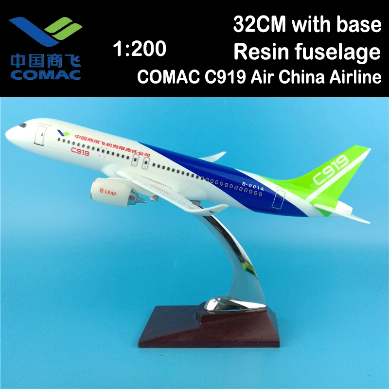 

Модель самолета COMAC C919 из металлического сплава, 32 см, 1:200