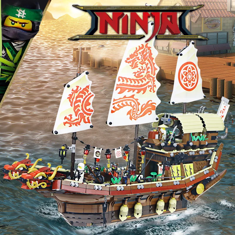 

2019 New Products Reward Boys Ninja Series Destiny Building Blocks No. Assembled Phantom Have <14-Year-Old