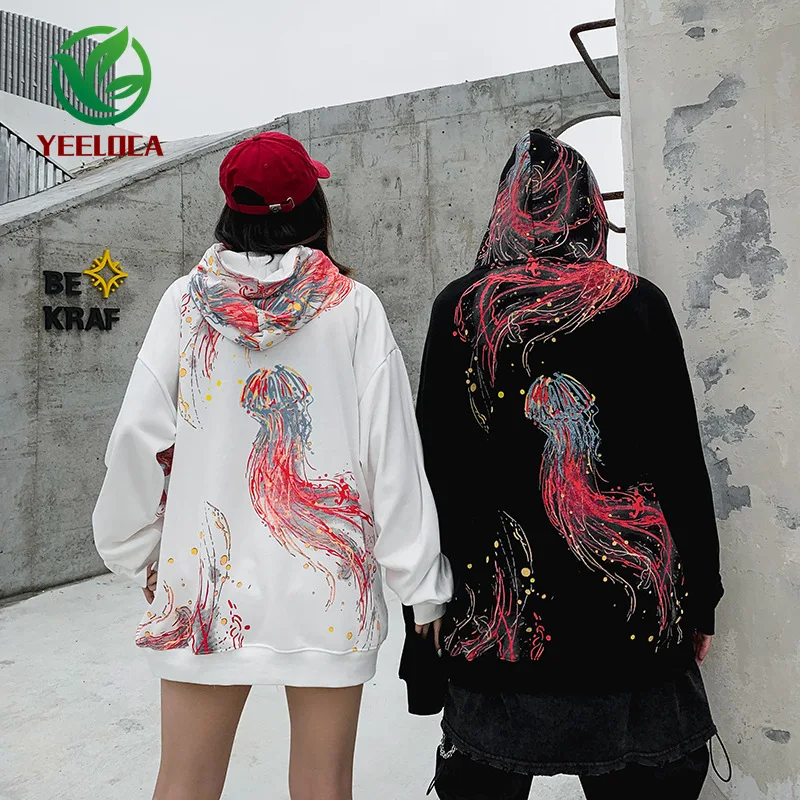 Толстовка с капюшоном для мужчин и женщин Свитшот свободного покроя в стиле