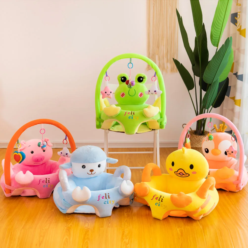 Sofa-Set Support-Seat-Cover Plush-Chair Puff-Washable Toddler Baby Learning-Sit Cartoon
