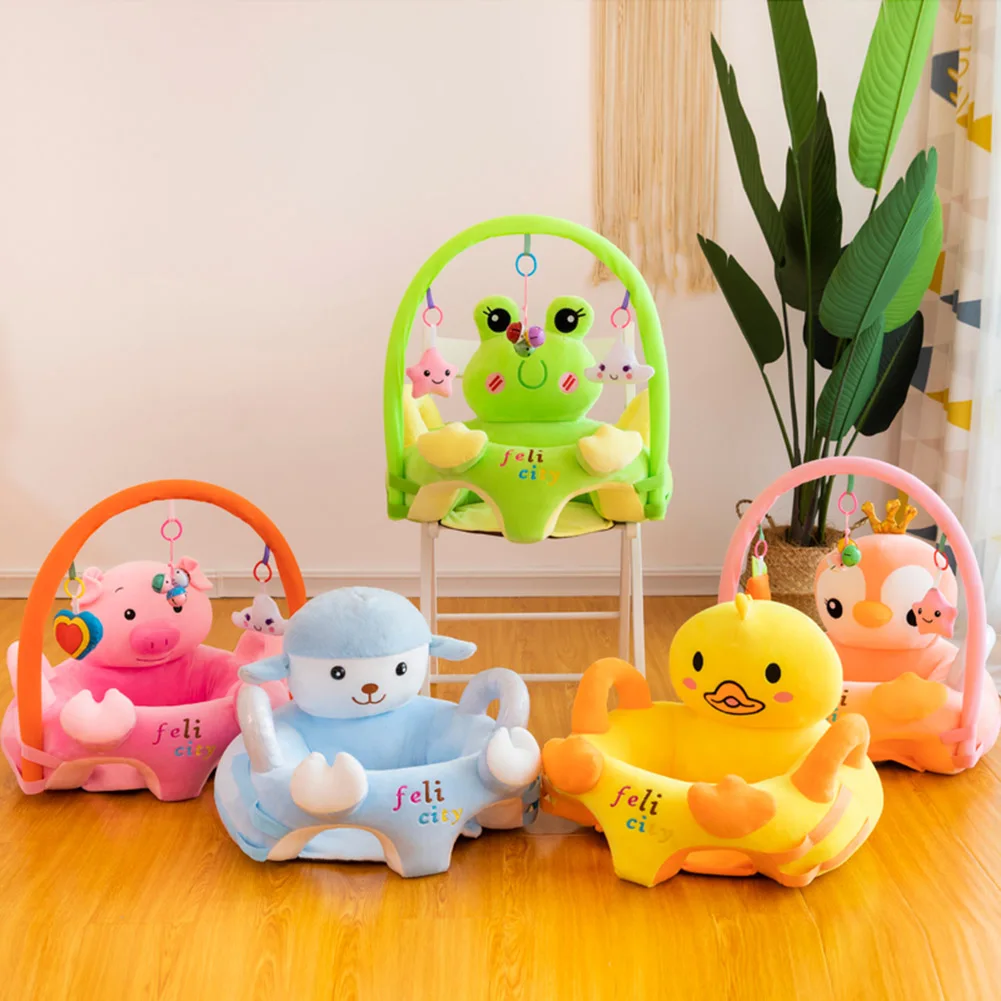 Sofa Set Support Seat Cover Baby Plush Chair Cartoon Learning Sit Plush Chair 