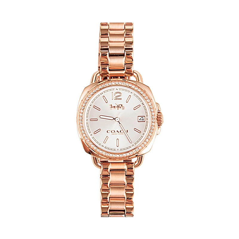 Rose gold 14502644 Аутентичные оригинальные и совершенно новые тренерские ультра ремешок часы 14502589/14502951 - Цвет: Rose gold 14502644