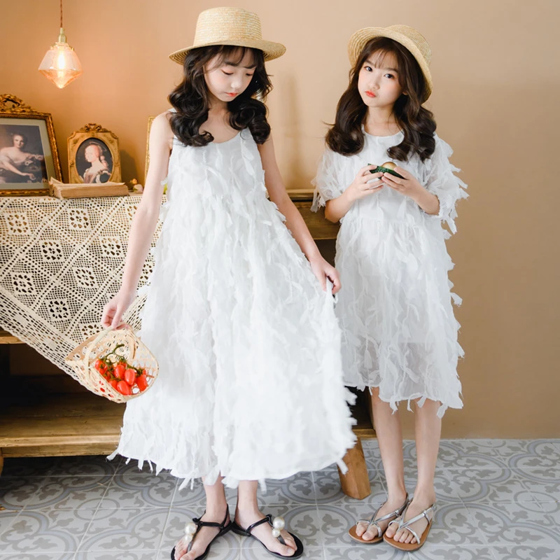 white feather dress short