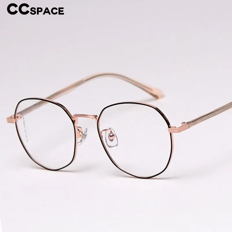 

47358 Polygon Glasses Frames Men Women Trending Styles CCSPACE Brand Designer Optical Fashion Computer Glasses