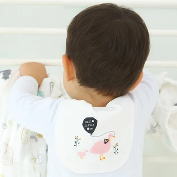 

2pcs Cute Baby Wicking Towel Absorb Sweat Back Towel Perspiration Wipes Reusable Cartoon Print Baby Towel