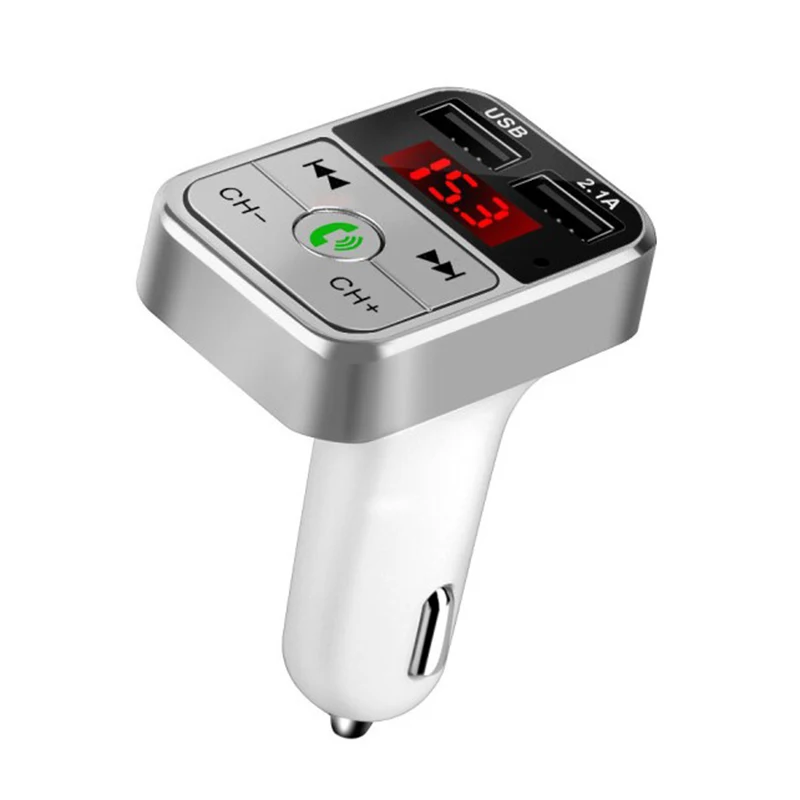 Автомобильный комплект беспроводной гарнитуры Bluetooth FM передатчик ЖК MP3 плеер USB