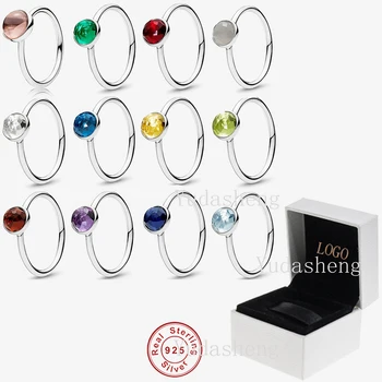 

Birthday Stone Droplet Rings January February March April May June July August September October November December