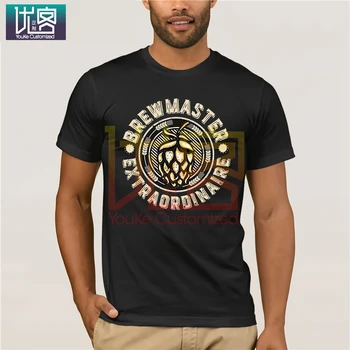

Print T Shirt Men Summer Style Fashion Men's Craft Beer Home Brewer T Shirt - Brew Master Extraordinaire Vintage Crew Neck