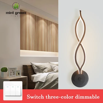 

16W LED Wall Lamp lampada Bedroom Beside Wall Light Home Indoor Decoration Lighting Corridor Aluminum Wall Sconce AC90-260V