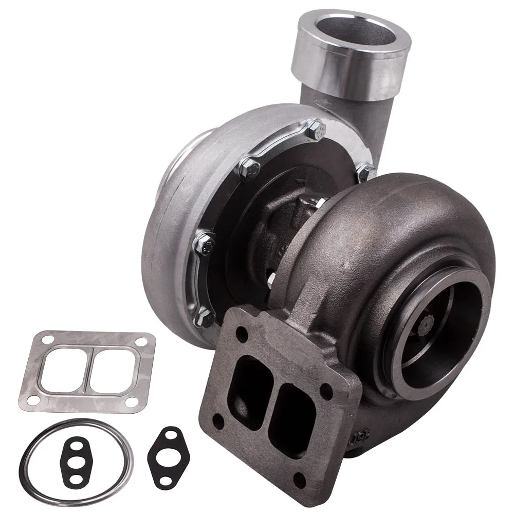 GT45 T4 T66 турбина. 66 A/R Com 1,05 A/R V-band Турбокомпрессор 600+ boost для всех 3.0L-6.0L двигатель компрессора